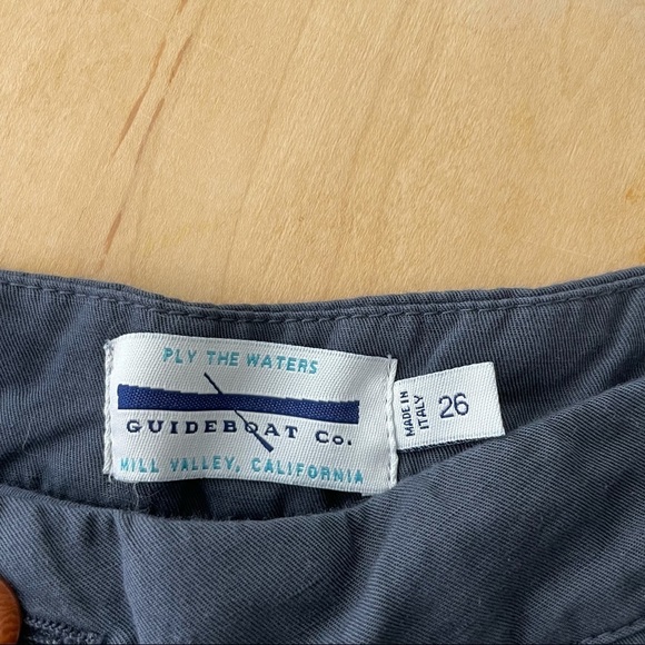 Guideboat Co. Lake Como Cotton Linen Navy Short 26 - Picture 5 of 10